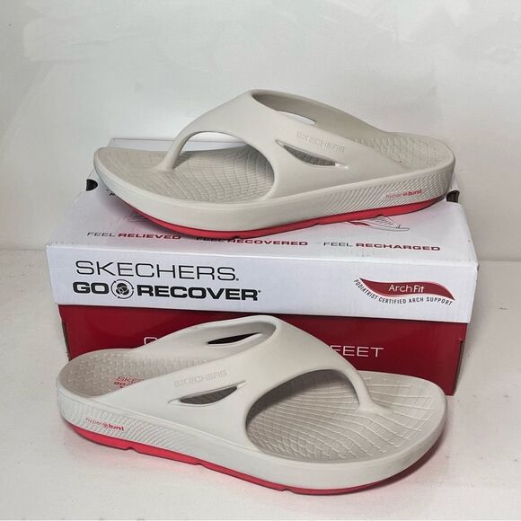 Skechers Contend GO Recover Washable Vegan Thong Sandals - Picture 1 of 8